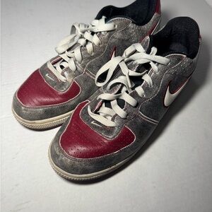 Nike Gray and Red Sneakers